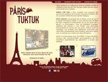 Tablet Screenshot of paris-tuktuk.fr